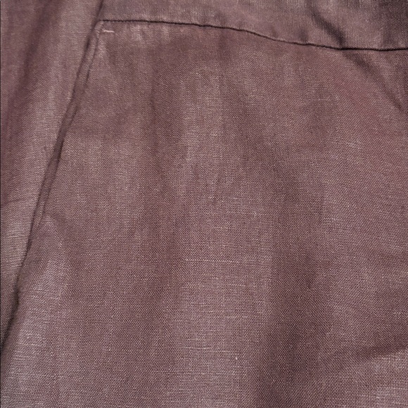 Madewell women’s The Easy Pull-On Pant 100% Linen brown Size M NWT - Picture 9 of 10